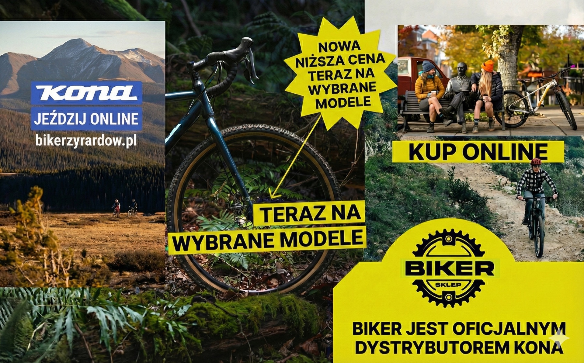 BIKER – oficjalny dystrybutor rowerów Kona
